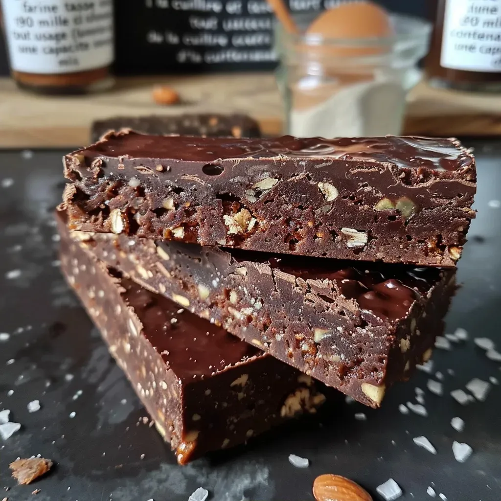 Side view of delicious chocolate gingerbread bars, highlighting chocolate chips and spices.