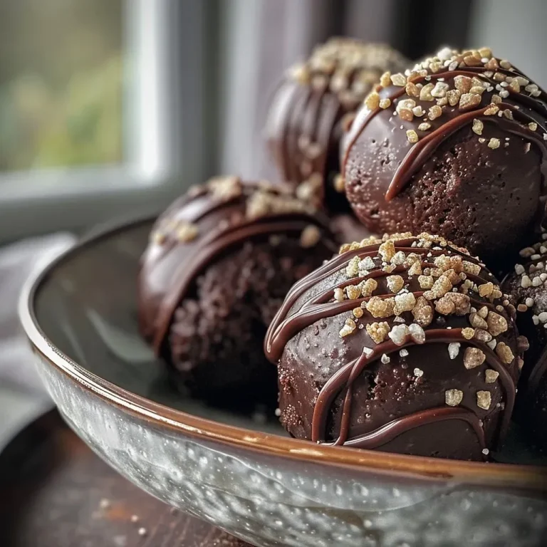 Close-up image of energy balls made from dates and chocolate, highlighting their texture.