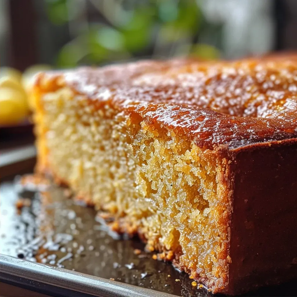 Side profile of a slice of pumpkin cake, revealing its rich texture and moist interior.