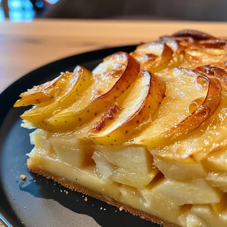 Close-up of a moist spiced apple cake, showcasing its textured exterior.