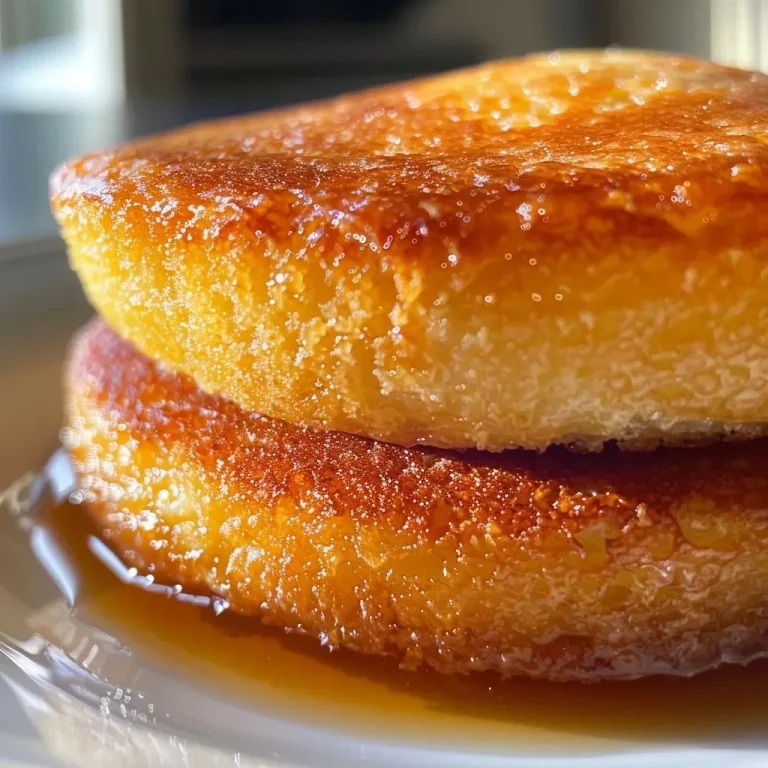Close-up side view of a delicious cake drizzled with syrup.