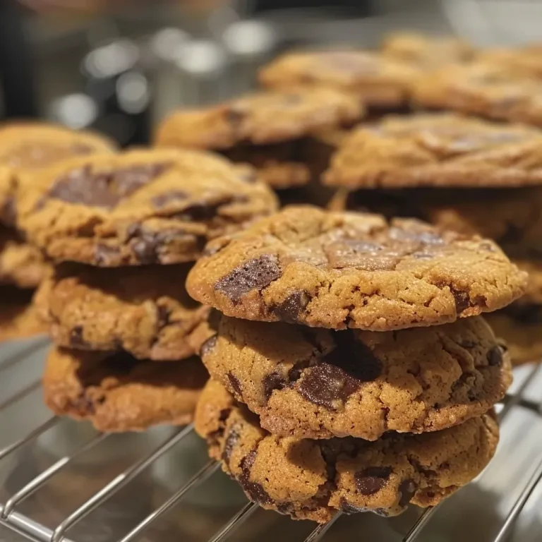 Close-up side view of freshly baked cookies au potiron with a golden-brown color.