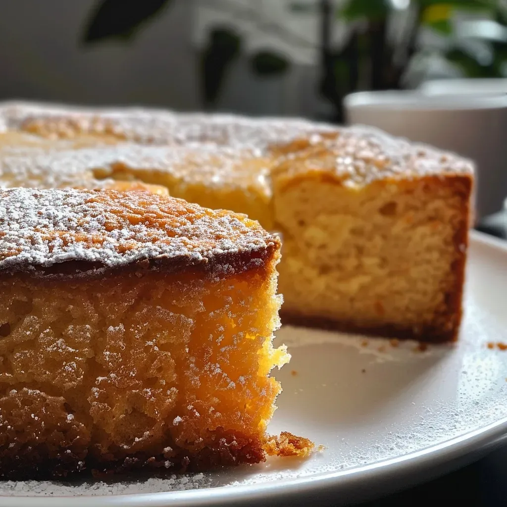 Close-up of a fluffy ginger cake, highlighting its texture and color.