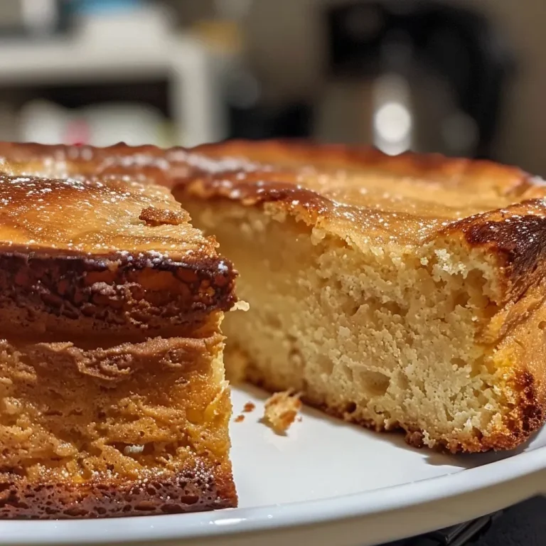 Close-up of a moist slice of Gâteau aux épices from the side, revealing its texture.