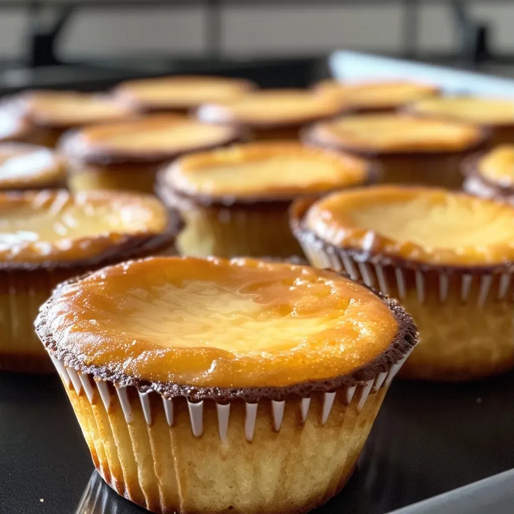Close-up of mini peanut butter cakes with chocolate chips side view.