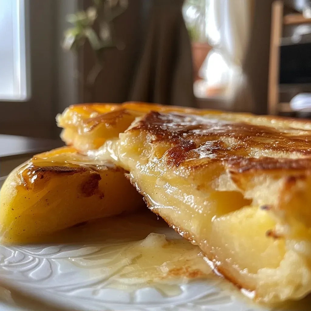 ['Side view of a moist apple cake with a golden crust.', 'Close-up of a delicious apple moelleux with sliced apples on top.', 'Appetizing apple cake showcasing its fluffy texture and rich color.', 'Tasty looking moelleux aux pommes, highlighting its soft, inviting layers.']