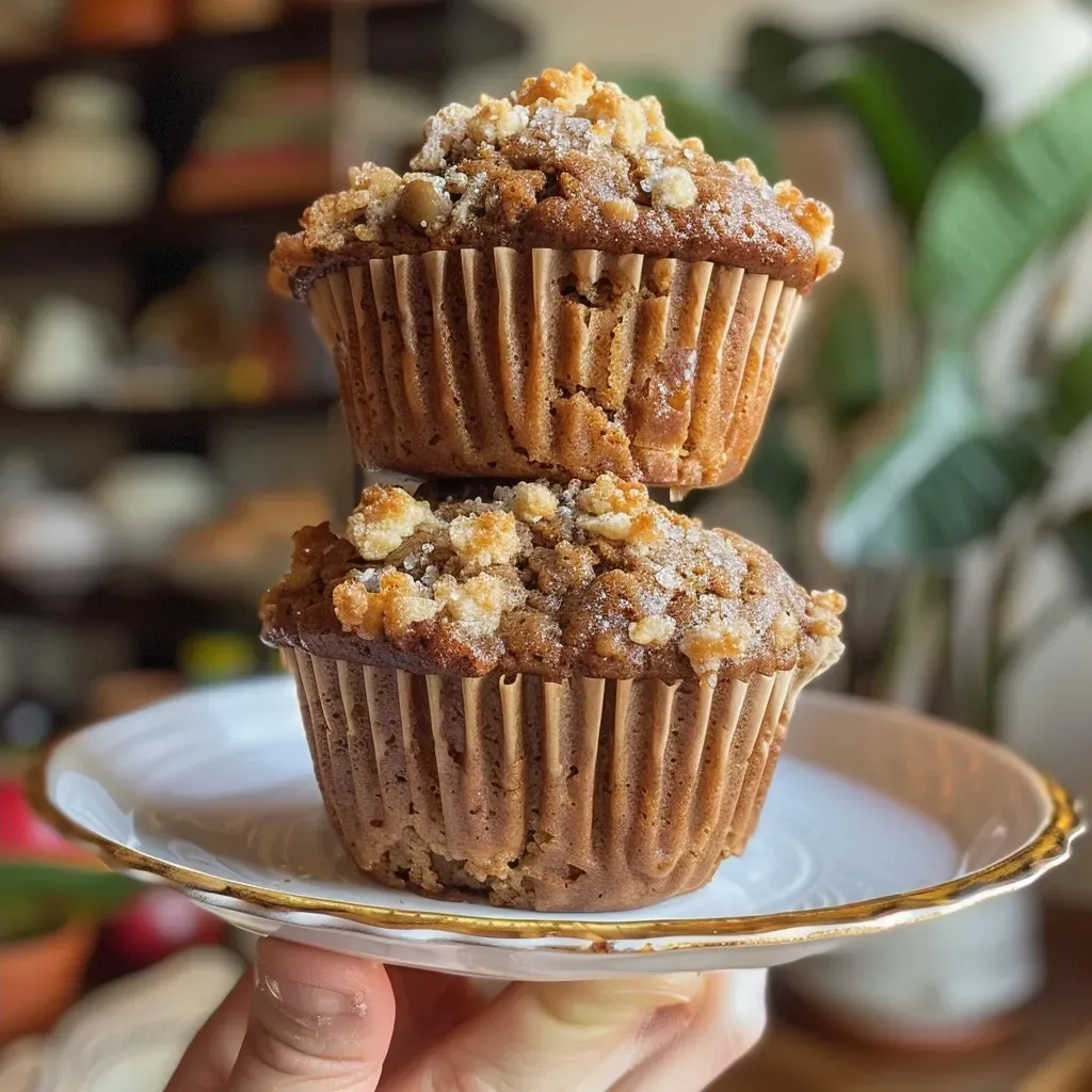 ['Close-up of a warm gingerbread muffin with a golden-brown crust and light glaze.', 'Side view of a fluffy gingerbread muffin topped with a sprinkle of powdered sugar.', 'Juicy and spiced gingerbread muffin showcasing a moist interior.', 'Detailed image of gingerbread muffins with a festive appearance, highlighting their texture.']
