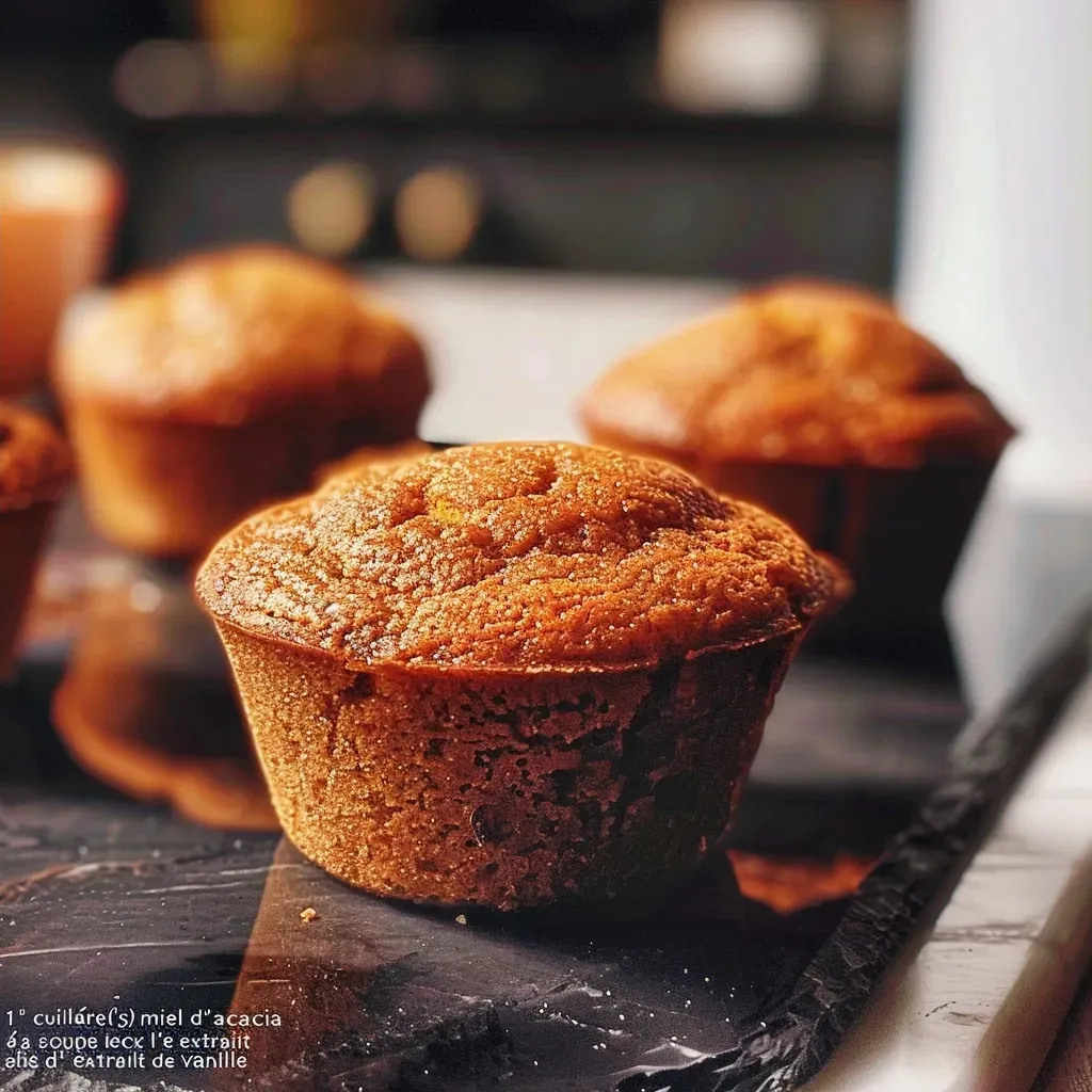 ['Close-up view of golden-brown muffins with a sprinkle of cinnamon on top.', 'Side profile of moist ginger and cinnamon muffins on a rustic wooden surface.', 'Juicy muffins with pieces of ginger and a dusting of cinnamon displayed elegantly.', 'Tantalizing muffins showing a soft, fluffy interior, highlighting ginger and cinnamon.']