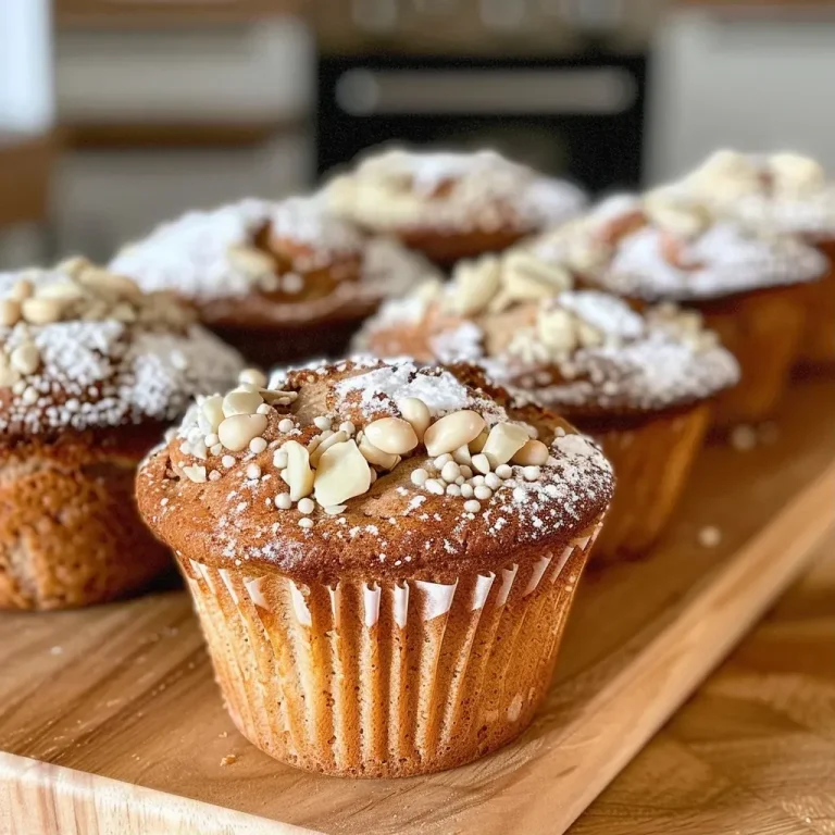Close-up of low-calorie muffins with a golden brown crust.