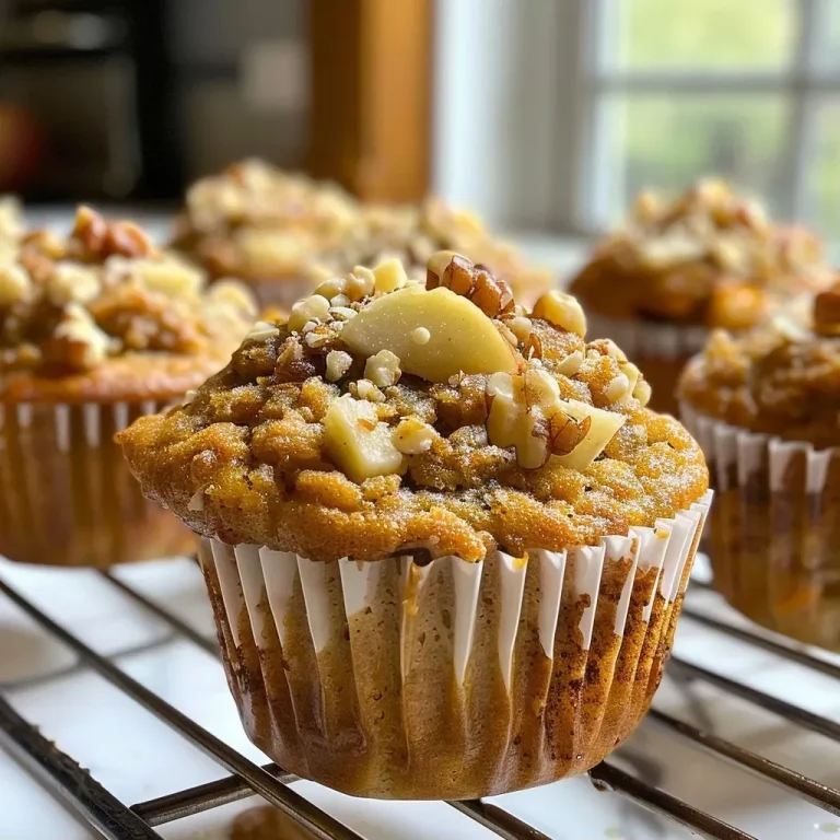 Close-up view of golden-brown Air Fryer Morning Glory Muffins with visible chunks of nuts and fruits.