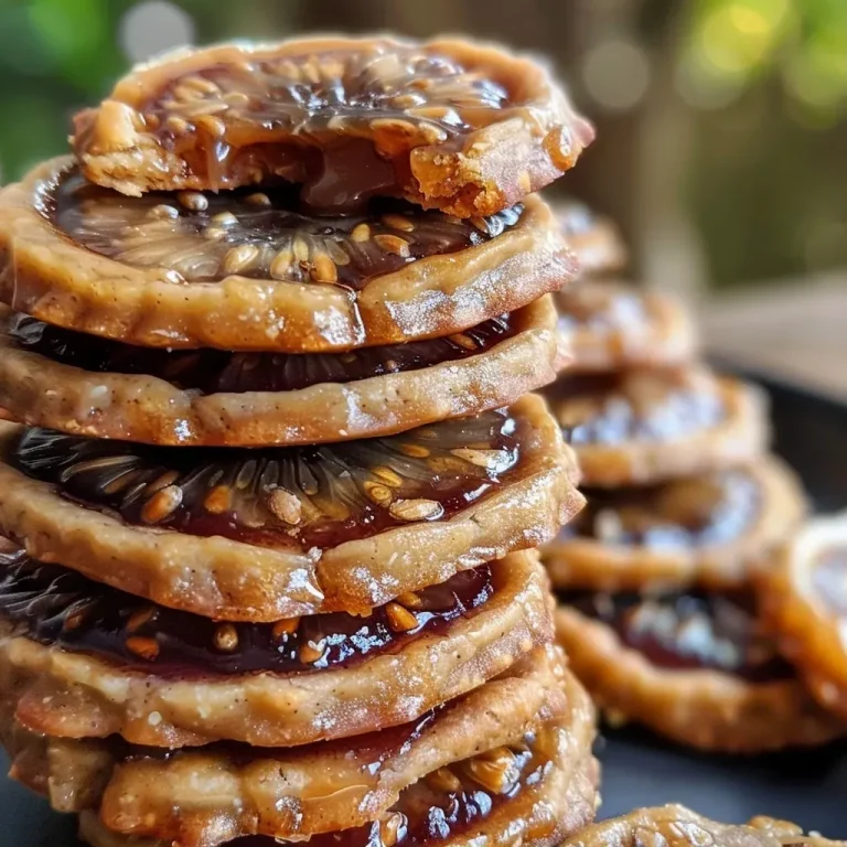 Close-up of sablés gourmands with figs, showcasing the golden-brown crust and soft fig filling.