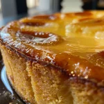 ['Close-up of a moist chestnut cake with a golden crust and a soft interior.', 'Side view of a rich gâteau moelleux with a creamy chestnut filling.', 'Juicy chocolate-brown chestnut cake adorned with a dusting of powdered sugar.', 'Texture of a fluffy crème de marrons cake displayed on a simple plate.']