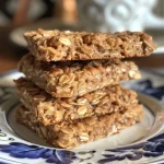 Close-up view of soft oatmeal biscuits with raisins on a wooden surface.