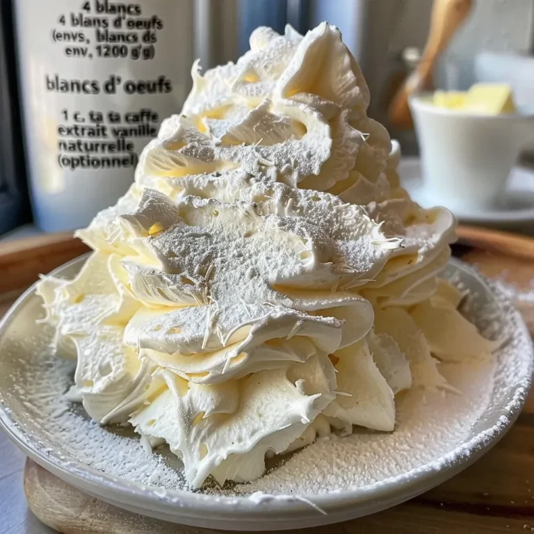 Close-up of a creamy Swiss meringue buttercream in a glass bowl.